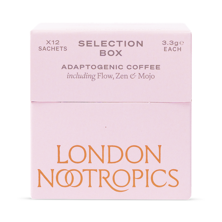 London Nootropics Adaptogenic Coffee Selection Box (Flow, Zen & Mojo) 12 Sachets